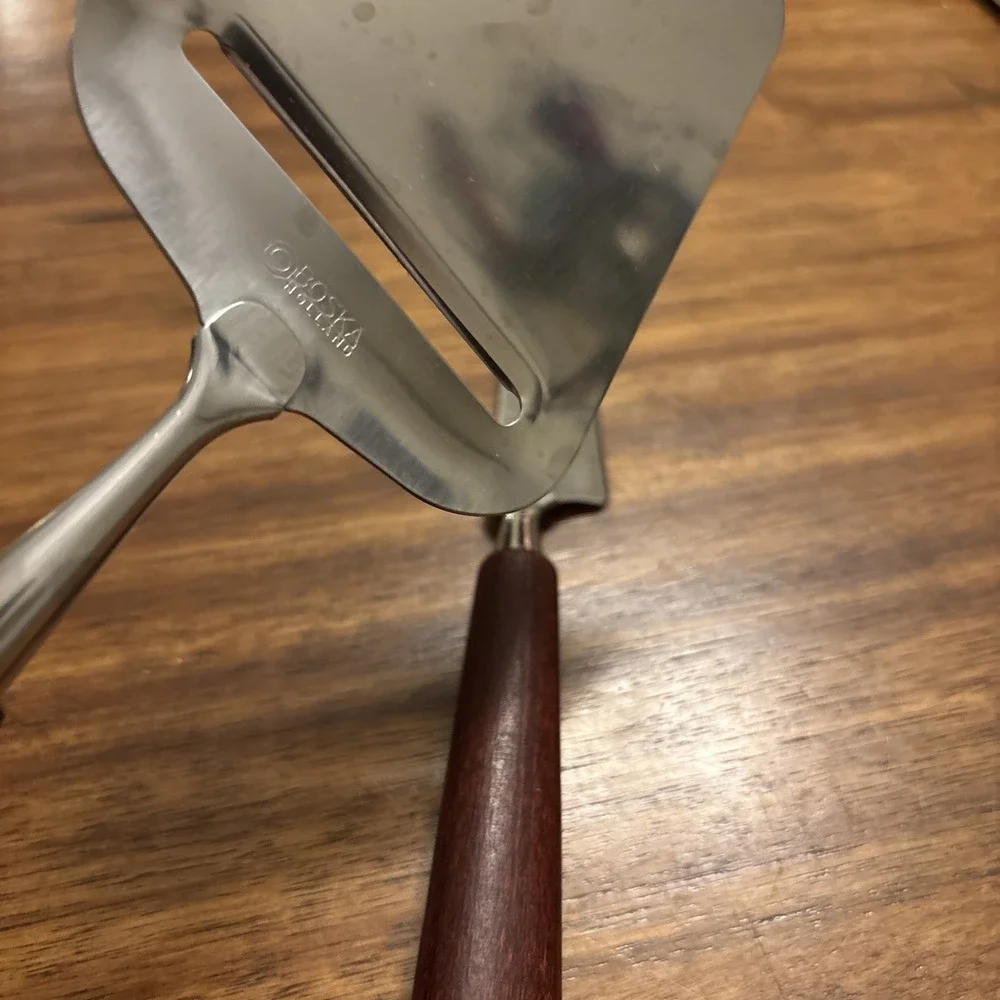 BOSKA Holland Cheese Slicer & Cheese Presentation Knife Rosewood Handle VTG
